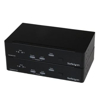 Chaveador Kvm StarTech.com USB, DVI KVM Console Extender w/ Serial & Audio | Preto - 1