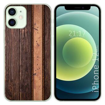 Capa Tumundosmartphone TPU Gel para iPhone 12 Mini (5.4) Design Madeira 05 Desenhos - 1
