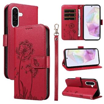 Capa Protetora ZURSANA para Samsung Galaxy A56 5G | Pele PU | Fecho Magnético | Resistente a Impactos | Compartimento para Cartões e Suporte | Vermelho - 1