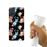 Capa Hapdey para Samsung Galaxy A71 | Silicone Flexível em TPU | Design Teste padrão floral, flores multicoloridas - Transparente_3