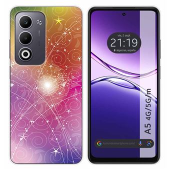 Capa Tumundosmartphone de silicone para Oppo A5m / A5 4G / 5G | Desenhos de design abstrato - 1
