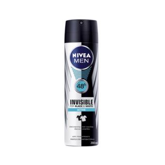 Desodorizante Nivea Men Invisible For Black And White Active Spray 200ml - 1