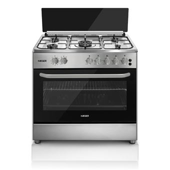 Fogão Haeger GC-SS9.020B | 90 cm | 5 Zonas | Aço inoxidável - 1