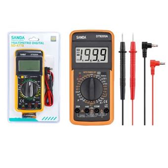Multímetro Digital com 3 1/2 Dígitos SANDA SD-4778 | Preto / Laranja - 1