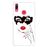 Capa Hapdey para Huawei Y7 2019 - Y7 Prime 2019 Design Mulher com Máscara e Lábios Vermelhos em Silicone Flexível e TPU_0