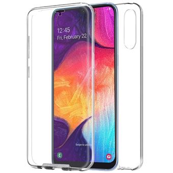 Capa Livro COOL em Silicone para 3D Samsung A505 Galaxy A50 / A30s Transparente Frontal + Traseira