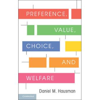 Preference, Value, Choice, and Welfare - Hardback - 2011 - 1