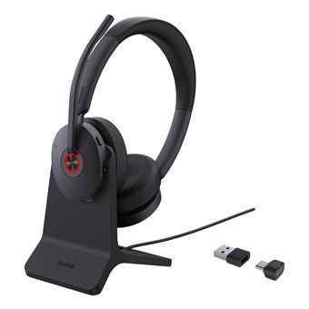 Auscultadores Bluetooth Yealink BH74 + Stand UC USB-C/A | Preto - 1