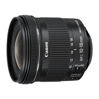 Canon EF-S 10-18mm f/4.5-5.6 IS STM + EW-73C + Lens Cloth SLR Objetiva ultra ampla Preto
