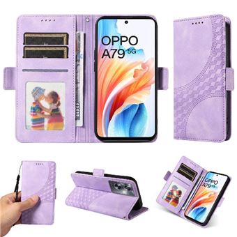 Capa FLOODKING para OnePlus Nord N30 SE 5G | Design Acolchoado | Couro PU Premium | Roxo - 1