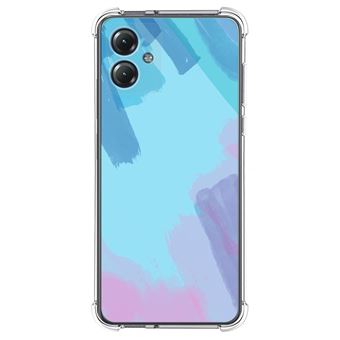 Capa Tumundosmartphone de silicone anti-choque para Motorola Moto G54 5G design aquarela 10 desenhos - 1