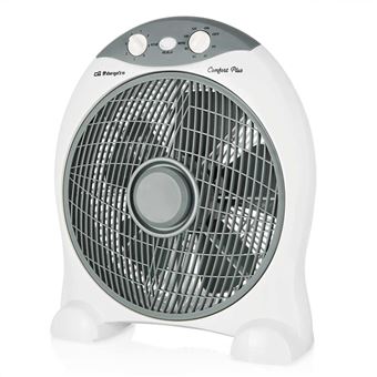 Ventoinha de Chão Orbegozo BF-1030 | 3 Velocidades | 45 W | Cinzento, Branco - 1