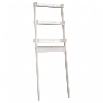 Toalheiro vidaXL | 63,5x32x179 cm | madeira de pinho maciça branco - 1