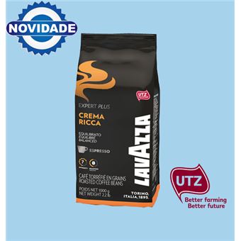 Café em Grão LAVAZZA Crema Ricca Utz - 1