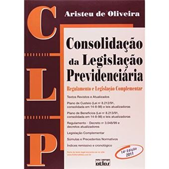 Clp. Consolidação Da Legislação Previdenciária, Regulamento E Legislação Complementar - 1