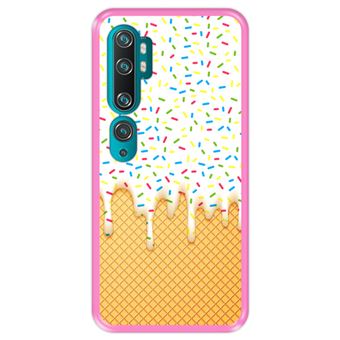 Capa Tpu Hapdey para Xiaomi Mi Note 10 - Note 10 Pro - Cc9 Pro | Design Abstrato | Casquinha de Sorvete - Rosa