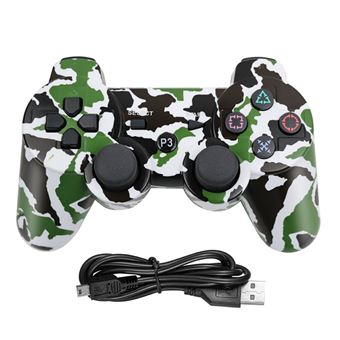 Comando para PS3 Nanlin | Sem Fios | Dualshock | Bluetooth | 3 Jogos | sixaxis gamepad | Camuflagem preta - 1