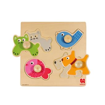 Puzzle de Encaixe Jumbo Goula No License -  Animales Domesticos | 4 Peças - 1