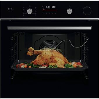 Forno Elétrico AEG Series 6000 Forno a vapor Série 6000 SenseCook com SteamCrisp com LUX | Pirolítico | 72 L | 59.6 cm | A++ | Preto - 1