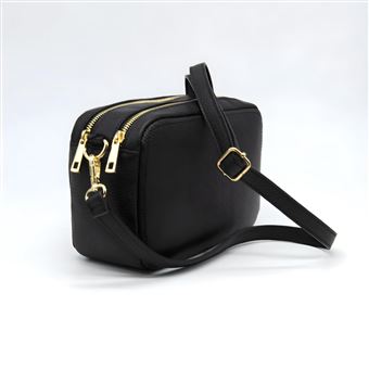 Bolsa Tiracolo SOTEIRA Roma | Couro genuíno | Preto | 24x9x15 cm - 1