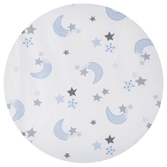 Conjunto jogo de cama para berço Co-sleeping Chipolino | White Blue Moon - 1