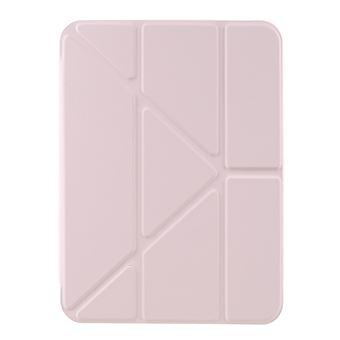 Capa de PU + acrílico Origami com Suporte Rosa Magunivers para iPad mini (2021) - 1