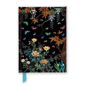 Ashmolean Museum Cloisonne Casket With Flowers And Butterflies Foiled Journal By Flame Tree Publishing - 1