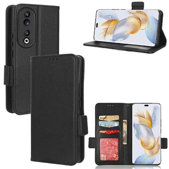 Capa FOXDOCK para Honor 90 | Prova de Choque | Magnética| TPU | Suporte para Cartão | Preto - 1