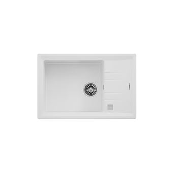 Lava-Loiça Teka Stone 60 S-TG | 1 Cuba | Branco - 1