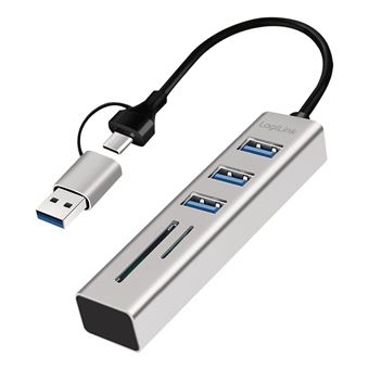 Hub de Interface LogiLink UA0445 | Cinzento - 1
