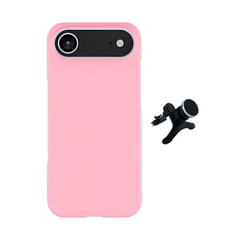 Kit Suporte Magnético Reforçado + Capa Silicone Líquido PHONECARE para Apple iPhone 17 Air | Rosa - 1