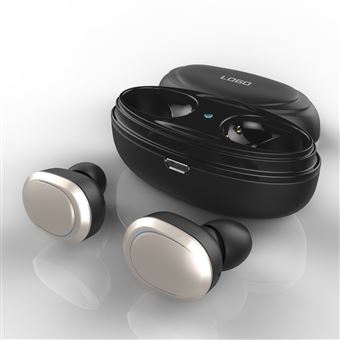 Auriculares Bluetooth Magunivers T12 TWS sem Fios Binaural com Estojo Prateado