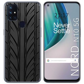 Capa Tumundosmartphone de Gel TPU para Oneplus Nord N10 5G desenhos de projeto de pneus - 1