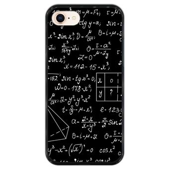 Capa Hapdey para iPhone 7 - 8 Design Quadro com Cálculos em Silicone Flexível e TPU Preto
