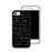 Capa Hapdey para iPhone 7 - 8 Design Quadro com Cálculos em Silicone Flexível e TPU Preto_2