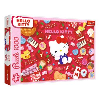 Puzzle Trefl Desenhos Animados Hello Kitty 1000 | 1000 Peças - 1