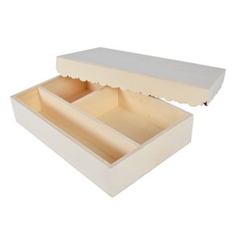 Caixa de Madeira para Batizado LG 87718 | 37,5x24,5x5 cm - 1