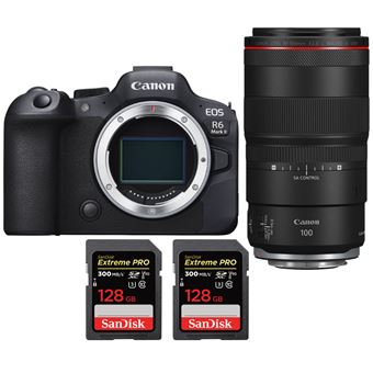 Canon EOS R6 Mark II ( R6II ) + RF 100mm f/2.8 L Macro IS USM + 2 SanDisk 128GB Extreme PRO UHS-II SDXC 300 MB/s + PDF 20 Técnicas para Melhorar as suas Fotografias - 1