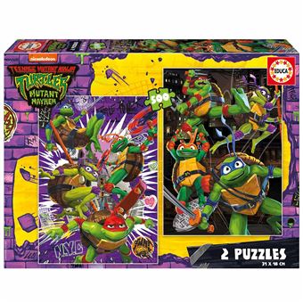 Puzzle Educa Tartarugas Ninja | 2x500 Peças - 1