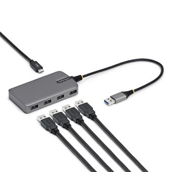 Hub de Interface StarTech.com 5G4AC-USB-A-HUB | Cinzento - 1