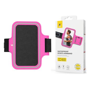 Bolsa para o Braço Desportiva One Plus J0507 para Samsung Galaxy S20 FE 5G Impermeável - Rosa - 1