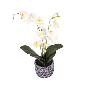 Vaso com Orquídea Artificial LPM  | 41 cm - 1