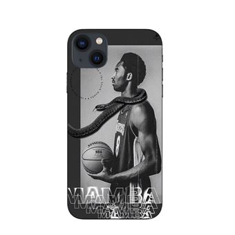 Capa Maniacase para iPhone 15 Plus Kobe Bryant NBA mentalidade mamba preta - 1