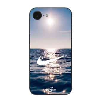 Capa Maniacase para Iphone 16E | Nike Logotipo Branco Sea Sun - 1