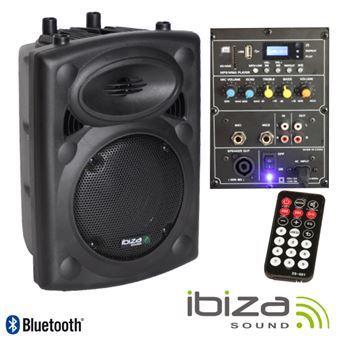 Coluna Bi-Amplificada Ibiza 8"" 300Wmáx Usb/Bt - 1