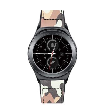 Pulseira de Couro WISETONY para HUAWEI Watch GT / 2 Pro Camuflagem - 1