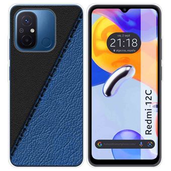 Capa Tumundosmartphone de silicone para Xiaomi Redmi 12C design Couro 02 Desenhos - 1