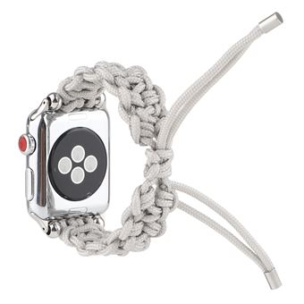 Bracelete de Nylon HSMY Trançado Ajustável para Apple Watch Series 6/ SE/ 5/ 4 | 40 mm - Branco - 1
