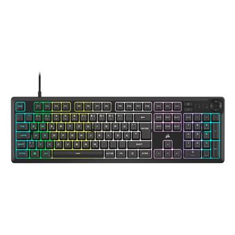 Teclado Gaming com Fios Corsair K55 CORE RGB | Idioma: Nórdico | Preto - 1