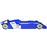 Cama Infantil Carro de Corrida vidaXL | MDF | 200x90 cm - Azul_2